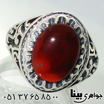 انگشتر عقیق یمنی مردانه رکاب یاعلی مدد