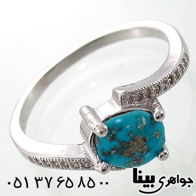 انگشتر فیروزه نیشابوری زنانه طرح رومینا