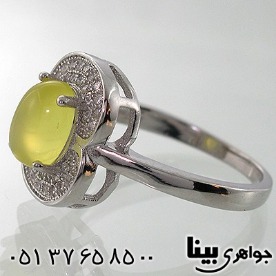 انگشتر عقیق شرف الشمس زنانه طرح تارا