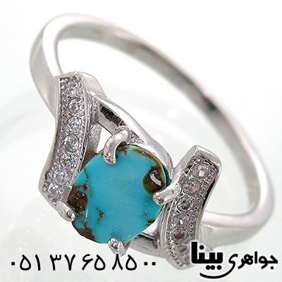 انگشتر فیروزه نیشابوری زنانه طرح ندا