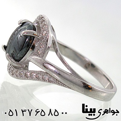 انگشتر حدید صینی زنانه هفت جلاله طرح گلاره