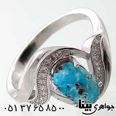 انگشتر فیروزه نیشابوری زنانه طرح فتانه