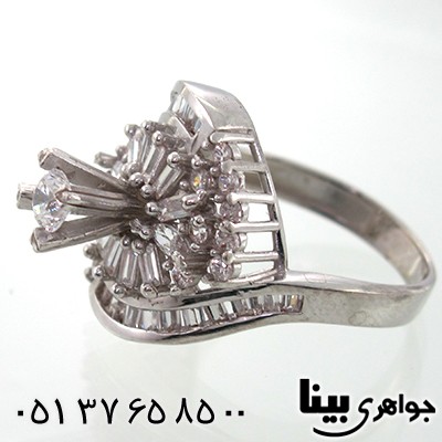 انگشتر نقره زنانه درشت طرح شکیلا