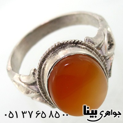 انگشتر عقیق شرف الشمس یمنی مردانه کلاسیک