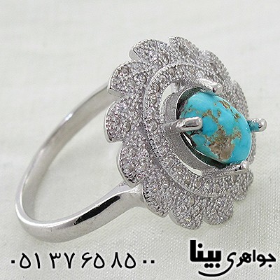 انگشتر فیروزه نیشابوری طرح رخسار