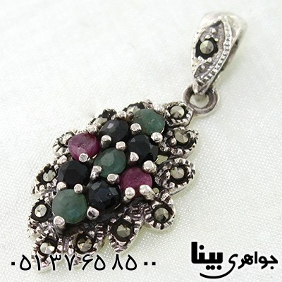 سرویس چند جواهر یاقوت و زمرد زنانه مارکازیت