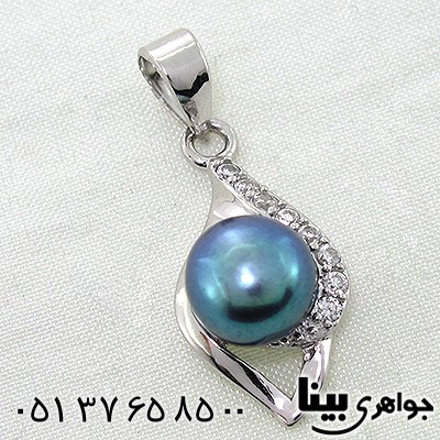 گردنبند مروارید کبود زنانه طرح دریا