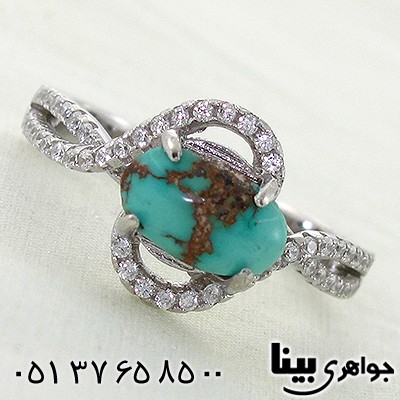 انگشتر فیروزه نیشابوری طرح سیمین