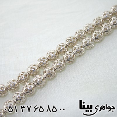 تسبیح نقره 33 دانه ای طرح توری
