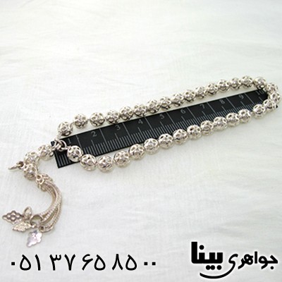 تسبیح نقره 33 دانه ای طرح توری