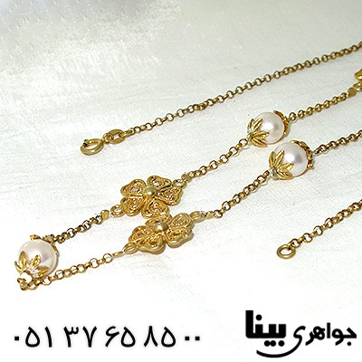 سینه ریز مروارید زنانه زیر خاکی طرح آرتمیس