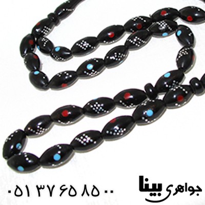 تسبیح یسر مرغوب نقره کوب 33 دانه ای درشت