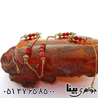 سینه ریز عقیق قرمز زنانه زیر خاکی طرح شمیم
