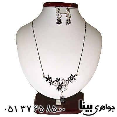 سرویس یاقوت کبود زنانه درشت باشکوه طرح شکوفه