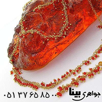 سرویس عقیق قرمز زنانه زیر خاکی طرح شهرزاد