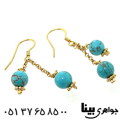 سرویس فیروزه زنانه زیر خاکی طرح نیلوفرانه