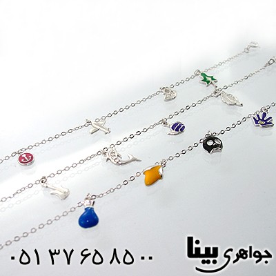 دستبند نقره جینگولی میناکاری