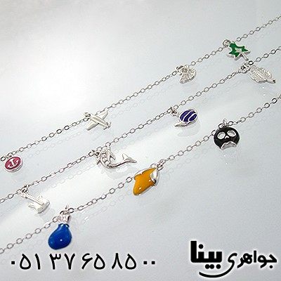دستبند نقره جینگولی میناکاری