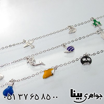 دستبند نقره جینگولی میناکاری