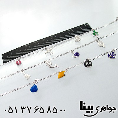 دستبند نقره جینگولی میناکاری