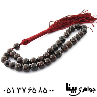 تسبیح یاقوت گارنت 33 دانه ای درشت خوش تراش