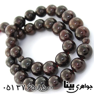 تسبیح یاقوت گارنت 33 دانه ای درشت خوش تراش