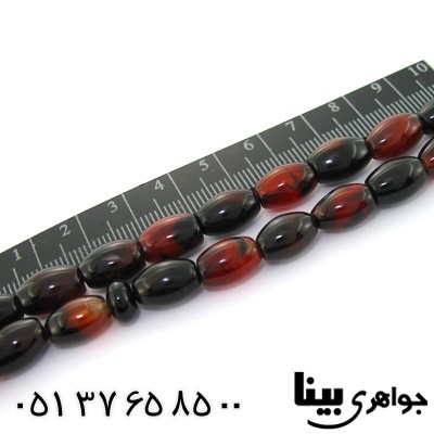 تسبیح عقیق سلیمانی 33 دانه ای درشت دانه هلی