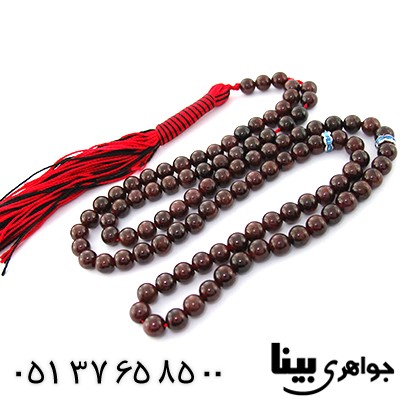 تسبیح یاقوت گارنت 101 دانه ای دانه گرد