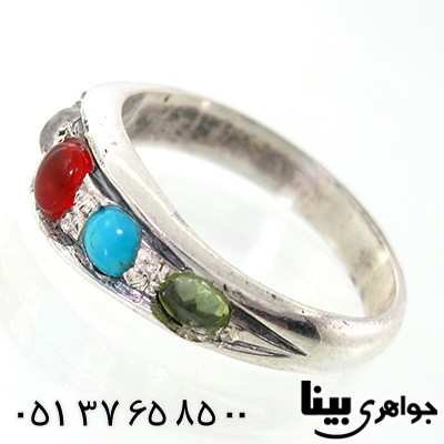 انگشتر چند جواهر زنانه طرح آنیا