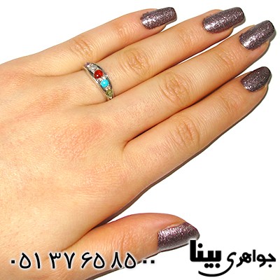 انگشتر چند جواهر زنانه طرح آنیا