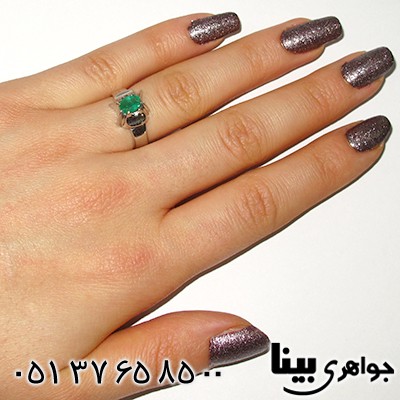 انگشتر زمرد کلمبیا زنانه طرح ریسا