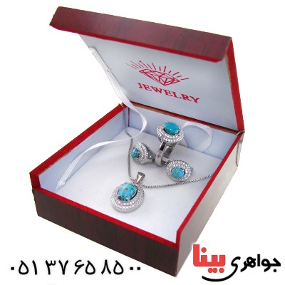 جعبه جواهر چوبی سرویسی طرح الماس