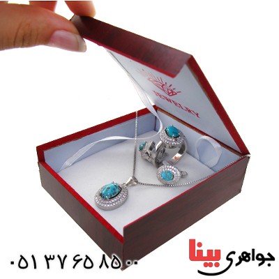 جعبه جواهر چوبی سرویسی طرح الماس