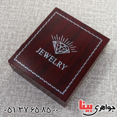 جعبه جواهر چوبی سرویسی طرح الماس