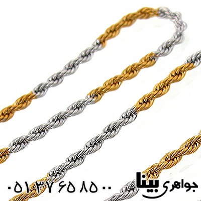 زنجیر استیل کره ای دو رنگ درجه یک