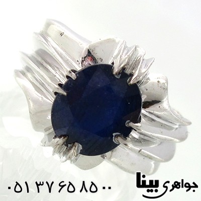 انگشتر یاقوت کبود آفریقایی مردانه شیک