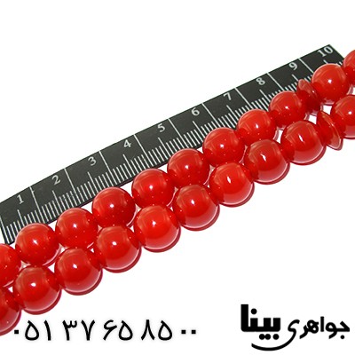 تسبیح عقیق قرمز 33 دانه ای خوشرنگ _کد:7557