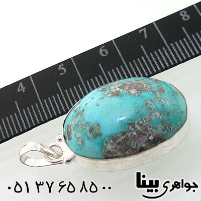 گردنبند فیروزه نیشابوری خوشرنگ _کد:7619