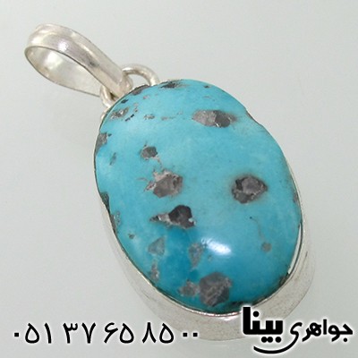 گردنبند فیروزه نیشابوری خوشرنگ _کد:7625