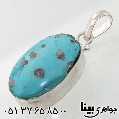 گردنبند فیروزه نیشابوری خوشرنگ _کد:7625