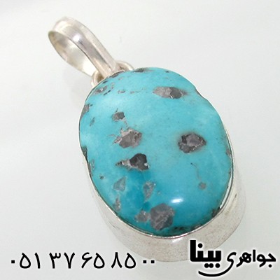 گردنبند فیروزه نیشابوری خوشرنگ _کد:7625