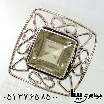 انگشتر سیترین زنانه درشت ملکه _کد:7626