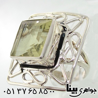انگشتر سیترین زنانه درشت ملکه _کد:7626