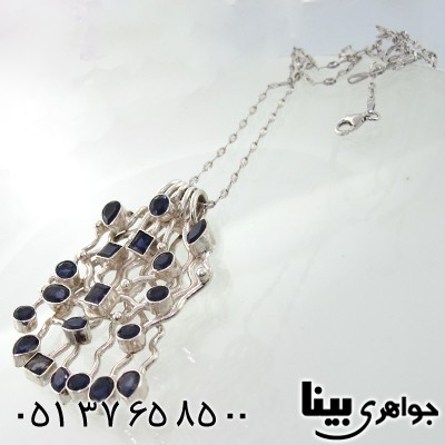 گردنبند یاقوت کبود زنانه درشت سلطنتی با شکوه _کد:1231