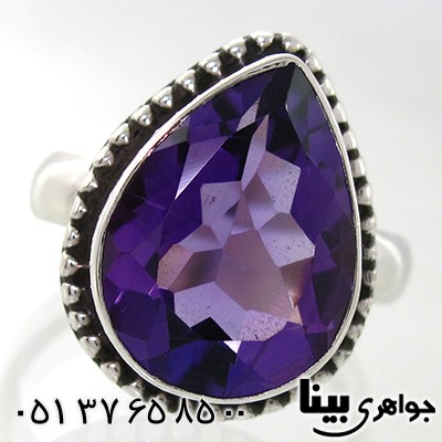 انگشتر آمتیست زنانه درشت _کد:7656