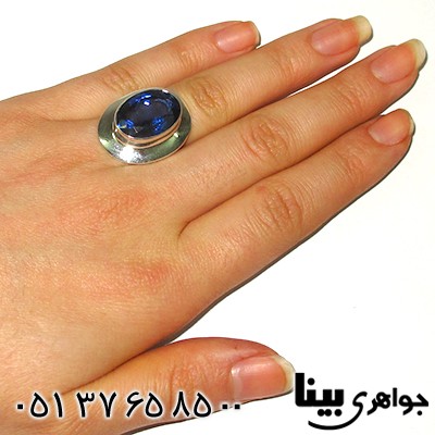 انگشتر تورمالین زنانه درشت درخشان _کد:7657