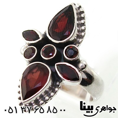انگشتر یاقوت گارنت زنانه درشت _کد:7658
