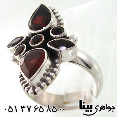 انگشتر یاقوت گارنت زنانه درشت _کد:7658