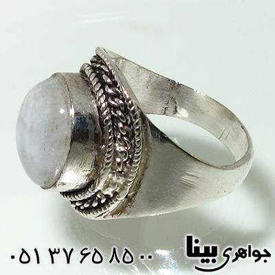 انگشتر اوپال هفت رنگ زنانه درشت _کد:7661