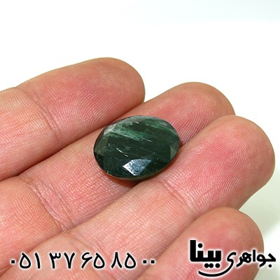 نگین انگشتر یشم خوشرنگ و خوش تراش _کد:7676